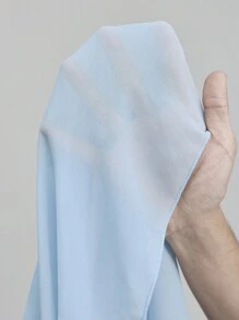 Ontre 2026春夏新款吊带喇叭连衣裙，饰有串珠，休闲都市商务度假海滩音乐节穿搭，优雅波西米亚风派对礼服，女士 - 藍色 - 查看 8