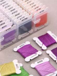 24/40/48/72/80/120 Colors DIY Embroidery Thread Multi-Color Embroidery Yarn For Sewing Embroidery Thread Set With Organizer Box