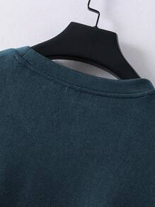 Claim Dot 大码男士休闲纯色简约时尚短袖T恤，日常穿着