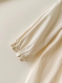 Cozy Pixies Baby Girls' Casual Bow Decor Long Sleeve Dress Fall Winter