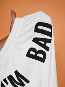 Shutterstock Y2Kool Women's Casual White Butt Print Sweatpants Fall And Winter Tracksuit Y2k Two Pieces Set Sweat Set Women Y2k Women Two Pieces Outfits Party Pant