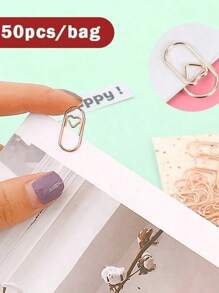 50 Cái/Túi Dễ Thương Trái Tim Vàng Hoa Hồng Kẹp Dấu Trang Kim Loại Phụ Kiện Văn Phòng Kẹp Giấy Kẹp Miếng Dán Văn Phòng Phẩm Ngày Lễ Tình Nhân, Đám Cưới Valentine, Sinh Nhật Trường Học Đồ Dùng Dễ Thương Đồ Dùng Văn Phòng Cho Phụ Nữ, Trở Lại Trường Học, Đồ Dùng Học Tập - Hoa hồng vàng - Xem 9