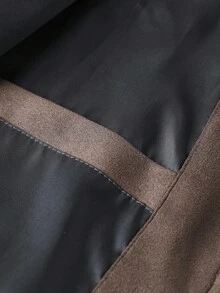 OTTIMOZO 秋季休闲百搭长袖拉链简约男士夹克 - 咖啡棕 - 查看 8