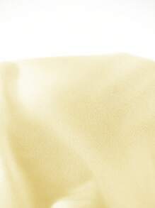 SHEIN EZwear 女式奶油黄色保暖内衬连帽衫，秋冬款 - 黃色 - 查看 7