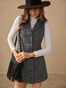 Wildy Abito corto senza maniche, stile minimalista