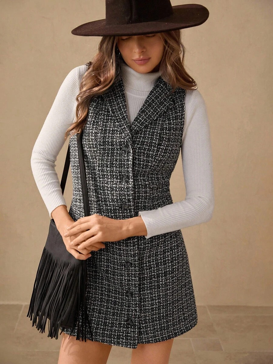 Wildy Abito corto senza maniche, stile minimalista