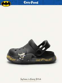 BATMAN X Cozy Pixies 休闲可爱卡通舒适婴儿木屐，百搭日常穿着