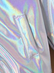 Chaqueta metálica de moda para bebé niño