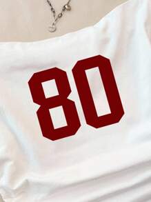 少女休闲露脐上衣，酒红色80号印花，短袖修身款，春夏时尚基础款，百搭运动风，返校季必备