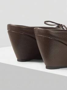 Mnmlis Women's Versatile Platform Wedge Heel Shoes - Brown - View 4