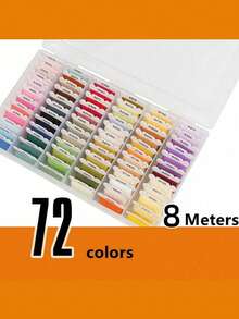 24/40/48/72/80/120 Colors DIY Embroidery Thread Multi-Color Embroidery Yarn For Sewing Embroidery Thread Set With Organizer Box