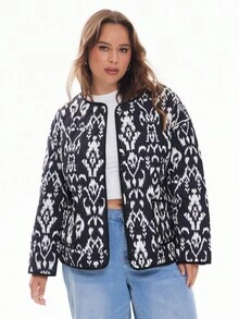 Solavibe Plus Size Winter Jacket, Casual & Fashionable For Daily Wear