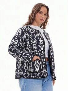 Solavibe Plus Size Winter Jacket, Casual & Fashionable For Daily Wear
