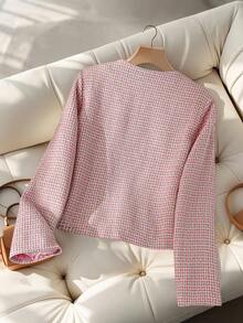 GlowEve Women's Colorblock Short Elegant & Fashionable Design Coat - Random Floral Pattern