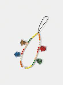 HARRY POTTER X SHEIN 亚克力串珠挂绳，带校徽图案的钥匙扣，适合日常使用和送礼 - 彩色 - 查看 3