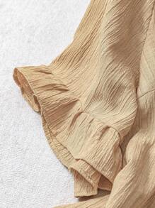 Rusticease Plus Size Shirt Khaki Leaf Hem Short Sleeves Simple Fashion Casual Everyday Vacation Outfits Woman Spring Summer,Western Wear Women,Spring/Summer