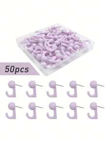 20/50 Count Push Pins, Thumb Tacks,Suitable For Cork Board,Wall Hanging, Bulletin Board, Christmas Decoration - Multicolor - View 15