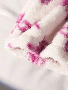 SHEIN Girls' Jacket Coat, Cute Bow & Faux Fur Zipper Jacket, Suitable For Winter, Everyday, School, Travel And Outdoor Wear Fall