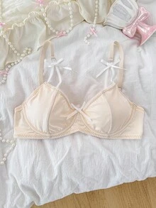 PetitDoll Supportive Thin Padded Bra (With Underwire) - Apricot - View 1