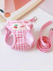 PETSIN 1 petit harnais de poitrine avec ailes pour Teddy, Bichon, Chat, Petit Chien. Laisse de promenade à la maison, Harnais de poitrine pour petit chien à l'extérieur, Laisse pour animal de compagnie - Multicolore - Voir 8