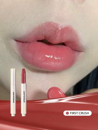 Pout-Perfect Shine Lip Plumper-First Crush Moisturizing Plumping Solid Lip Gloss Non-Stick Nourishing Lip Plumping Serum Coconut Oil  Lipstick  Lip Cosmetics Lip Plumper Graduation Birthday Holiday Summer Fall Autumn Y2K Fancy Fashion Women Brand Makeup Cosmetic Beauty Party Beach Travel Camping Outdoors School Campus Trip Festivals Decor Gift Present Rose Girl Cosplay Best Color Charm Vibe