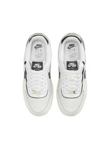 Nike AF1 Shadow - 运动鞋，休闲厚底多功能女士运动鞋 - 白色/學院灰/白金灰/暗黑色 - 查看 3