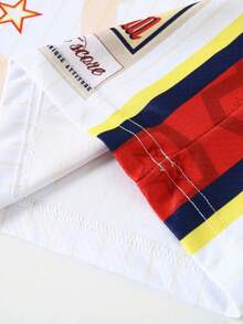 ROMWE MEN Street Life Boys' Random Print Sleeveless Tank Top