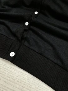 INAWLY Women's Round Neck Long Sleeve Knitted Sweater Regular Cardigan, Autumn/Winter Fall Cloth For Women