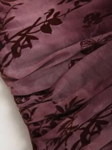 Sweetra New Autumn Mesh Flocked Retro Bowknot Design Y2K Sexy Camisole For Women, Daily Wear