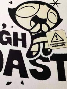 THE POWERPUFF GIRLS X SHEIN Buttercup Pattern Water - Absorbent And Anti - Slip Diatomite Carpet Pad - Multicolor - View 5