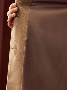 MOTF PREMIUM 羊毛单排扣大衣