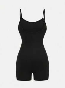 Girlism 2pcs/Set Teen Girls Grey Sweatshirt With Letter Slogan Print & Skinny Jumpsuit, Casual Athleisure Outfit, Back To School Set - Grey - View 5