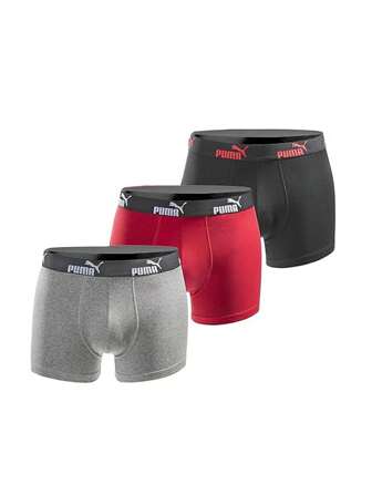 Puma Lot de 3 boxers pour hommes