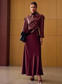 MOTF PREMIUM PU LEATHER RAGLAN SLEEVE BELTED CROP JACKET