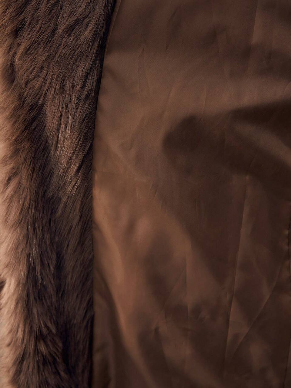 WOMEN'S FAUX FUR COLLAR MID-LENGTH COAT, AUTUMN/WINTER