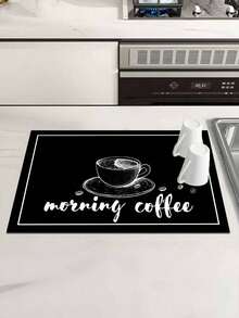 1 miếng lót thoát nước bùn tảo cho máy pha cà phê, mềm mại, chống trượt, siêu thấm hút và chống mài mòn, dùng để lau khô chén đĩa, lót bàn ăn, trang trí bàn ngoài trời, đồ dùng nhà bếp gia đình. - Nhiều màu - Xem 5