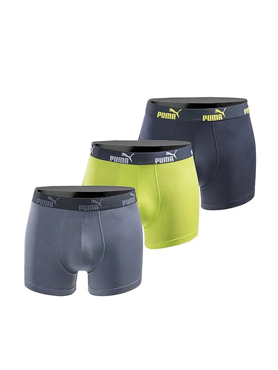 Puma Mens Boxershorts 3-Pack - 彩色 - 查看 1