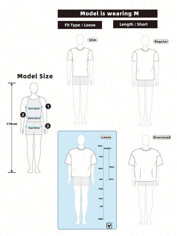 Manfinity Roghcode Camiseta sin mangas casual para hombre con estampado gráfico, para verano - Negro - Añade 3