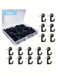 20/50 Count Push Pins, Thumb Tacks,Suitable For Cork Board,Wall Hanging, Bulletin Board, Christmas Decoration - Multicolor - View 26