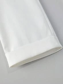 Franclia Pantaloni de birou versatili, cu talie înaltă, culoare solidă