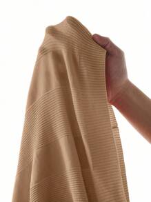 Manfinity Homme Casual Minimalist Business Commute Versatile Short Sleeve Men Knit Top Men Brown Polo Shirt Men Tan Knit Top