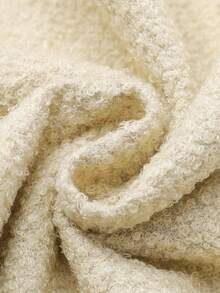 ROMWE MEN Street Life 男士街头美式豹纹字母贴片仿羊毛背心 - 藍色 - 查看 4