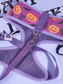 PETSIN Conjunto de Coleira e Guia para Pets Roxo de Halloween - Roxo - Visão 5