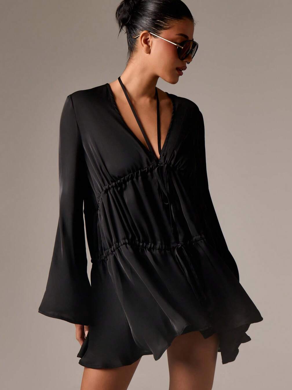 plunge mini dress Mystified Halter | Black | Womens Simple Halter Neck Blue <strong>STEP 3:</strong> Additional Insurance:$20000 Total (+$675.00) 42”/107cm and wears a OUTLETCOLLECTION