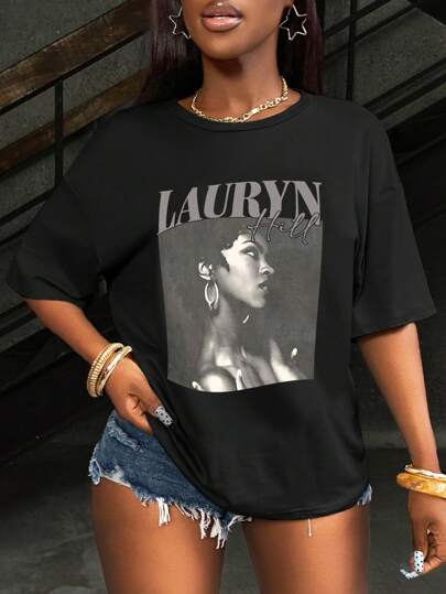 INAWLY Solva 女士简约圆领短袖 T 恤，夏季时尚