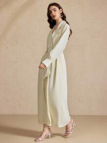 Briarwyn Robe à manches longues avec col asymétrique, vêtements d'automne, vêtements de rentrée scolaire, style "Old Money" pour femmes, tenues d'enseignante pour femmes, robes modestes pour femmes, tenue décontractée chic pour le travail