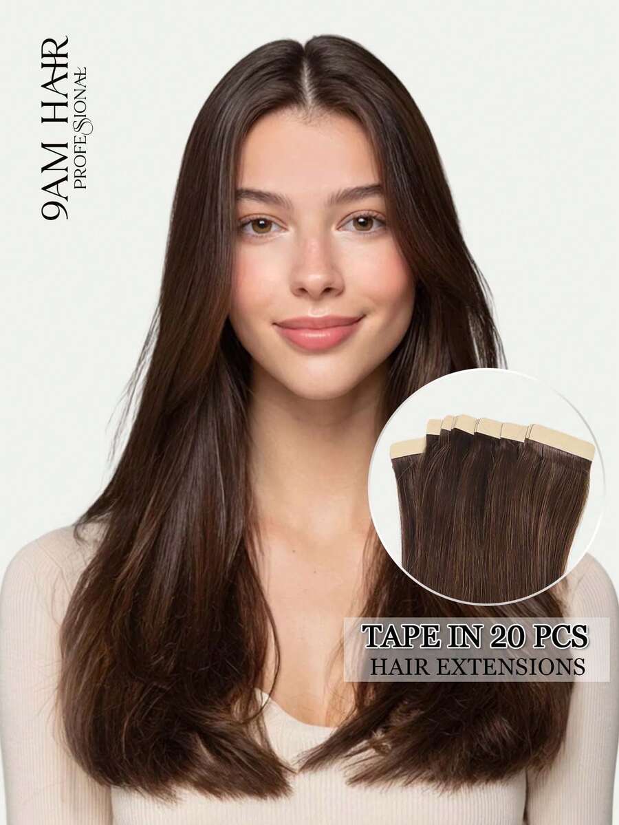 9AM Hair 20PCS Straight Tape In 100% Human Hair Extensions 14-24inches 50G/Pack For Salon Natural High Quality Real Remy Human Hair Silky Seamless Invisible PU Tape In Hair Extensions Winter Christmas Halloween Costumes Autumn Outfits Women Fall Outfits Women Chic Elegant Glow Edgy Clean Classic Lit Snack Baddie 90s Vintage Retro Grunge Cottagecore Kawaii Cyberpunk Streetwear Preppy Futuristic Minimalist Street Style Bridal Photoshoot Date Night Casual Cozy Night Out Butterfly Clips