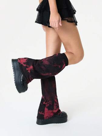 Grunge Punk 1 Pair Street Style Leg Warmers For Women, Cozy