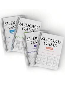 数独谜题书 - 挑战数学思维训练，提高逻辑和推理能力，综合数学练习册，用于脑力刺激，高级问题解决练习 - 白色 - 查看 2