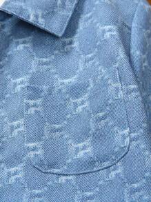 Genkimix Kids Áo khoác dài tay Jacquard phối họa tiết hình học mới về dành cho bé trai, với điểm nhấn là các mảng phối trang trí thú vị và chất liệu vải họa tiết hình học tạo nên sự đa dạng về chất liệu và độ bền, mềm mại và thoáng khí, kiểu dáng rộng rãi thoải mái, phù hợp cho các hoạt động vui chơi hàng ngày ở công viên, lớp học thể thao và nhiều dịp thời trang khác cho mùa thu/đông. - Màu xanh lam - Xem 8